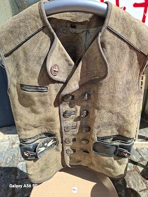 Herren Lederhose   Gilet Bild 5