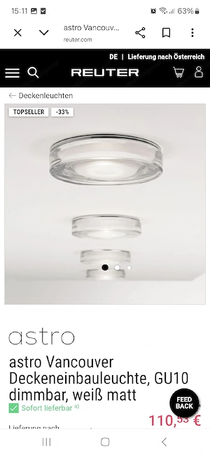 13 Stk. Qualitäts Einbauleuchten inkl. Leuchtmittel Bild 4