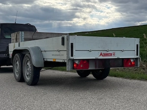 Universalanhänger mit Planenaufbau 2000kg  2 Achsen! 301x125x150cm   Pickerl 01 27   TOP! Bild 3