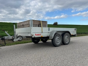 Universalanhänger mit Planenaufbau 2000kg  2 Achsen! 301x125x150cm   Pickerl 01 27   TOP! Bild 2