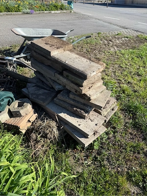 beton einfassung für 1 kiste mohren spezial