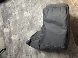 XL Sitzsack Stuhl Grau in- out door möbel xxxlutz groß erwachsene grau canvas wasserabweisend  Bild 3