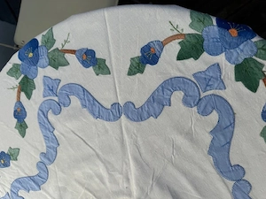 Tischdecke rund mit 8 Stk. Stoffservietten Bild 3