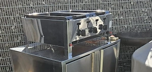 Gas Grill Gastrobrätter (3 Brenner) mit Edelstahl Unterschrank und Abdeckung Bild 2