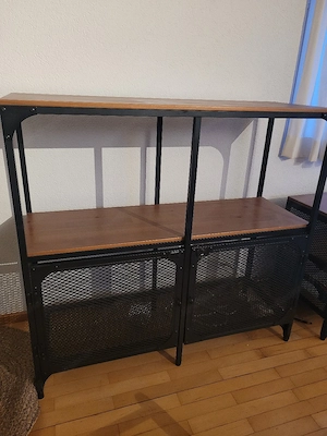 IKEA FJÄLLBO TV-Lowboard + Regal Industrial Set Bild 4