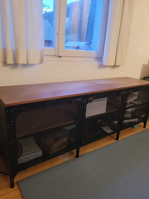 IKEA FJÄLLBO TV-Lowboard + Regal Industrial Set Bild 2