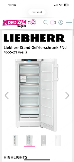 Gefrierschrank Liebherr Bild 4