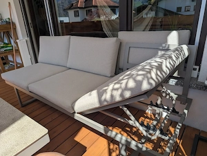 Gartensitzbank mit verstellbarer Rückenlehne  Bild 3