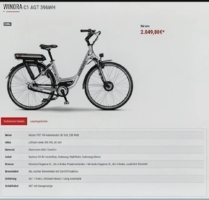 ebike mit elektronischen Automatikschaltung