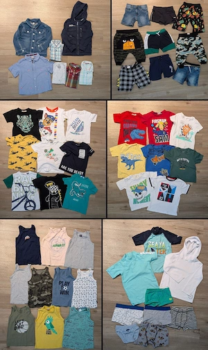Kleiderpaket Sommer Junge Gr. 98-104 Top Zustand