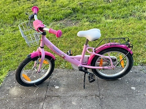 Kinderfahrrad 16 Zoll pink Bild 3