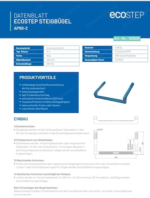 Steigbügel stiege schacht