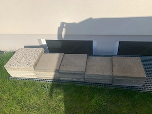 Waschbetonplatten zu verschenken