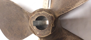 Bootpropeller. Schffschraube. Messing V13 X15 