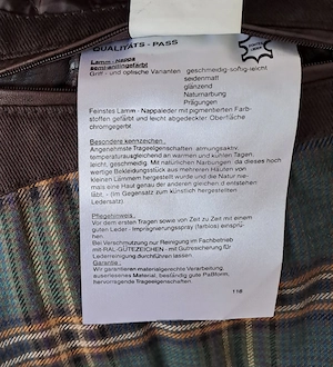 Herren Lederjacke  Bild 3