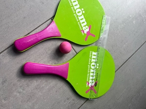 mömax Beachball Set 2 Schläger + Ball Grün Pink