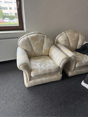 Handgemachte Designercouch + 2 Sessel Bild 2