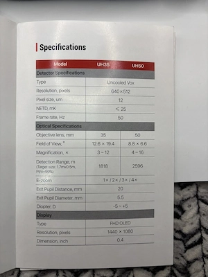 InfiRay Unique UH35 Wärmebildmonokular, 35-mm-Objektiv, Bild 2