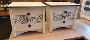 Nachtschränke mit 2 Schubladen Bild 3