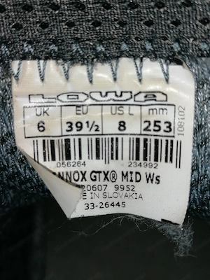 Lowa Wanderschuhe Trecking Grösse 39 1 2, schwarz