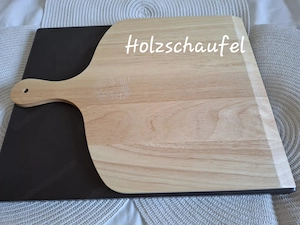 Pizza-Stein mlt großer Holzschaufel Bild 5