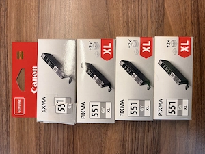 Canon Tintenpatronen 4 Stück 551 gy