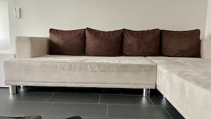 Couch ausziehbar inkl. 4 große Kissen Bild 4