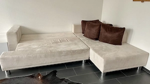 Couch ausziehbar inkl. 4 große Kissen Bild 5