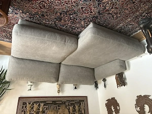 Modernes Ecksofa, silbergrau, tolle Qualität  350  