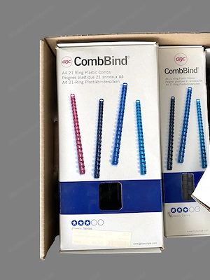 GBC MultiBind 320   Multifunktionales manuelles Bindegerät + ca. 800 Plastikbinderücken Bild 6