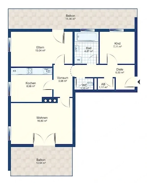 Dachgeschosswohnung in ruhiger Lage mit ruhiger Lage und Bergpanorama Bild 10