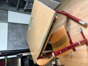 Schreibtisch höhenverstellbar inkl. Stuhl  Bild 3
