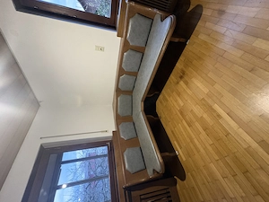 Wohnzimmer Eckbank grau Bild 2