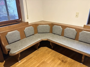 Wohnzimmer Eckbank grau Bild 3