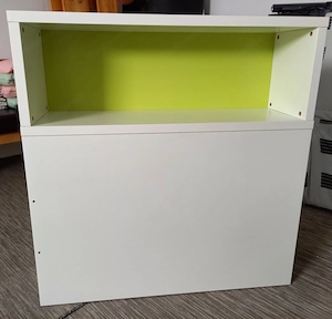 Ikea Flaxa Kopfteil für Bett Nachtkästchen Bild 2