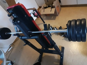 Hantelbank Verstellbar komplett 100 