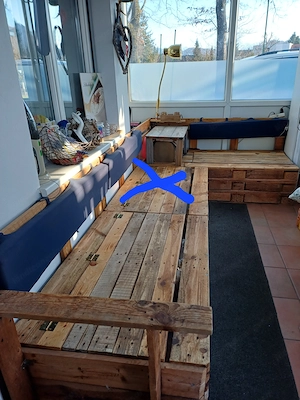 Vollholz Lounge aus Europaletten Bild 3