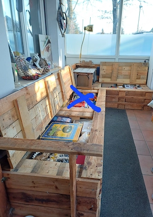 Vollholz Lounge aus Europaletten Bild 2