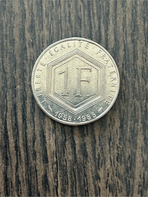 1 Franc Umlaufmünze Frankreich 1988