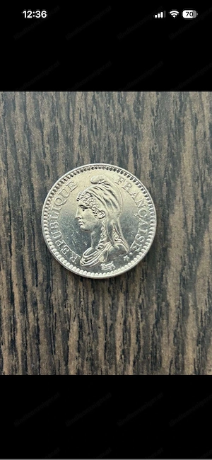 1 Franc Umlaufmünze Frankreich 1992 Bild 2