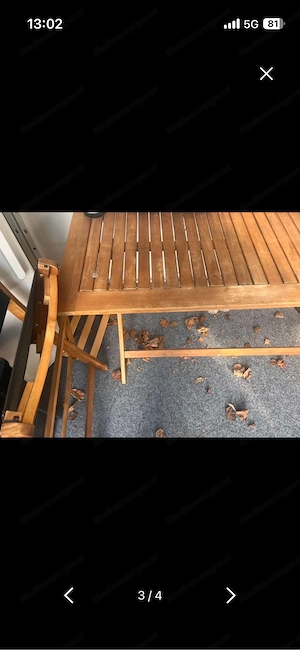 Gartenmöbel faltbar Bild 2