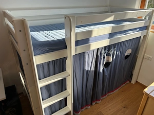 Kinder Hochbett mit Spiele-Höhle