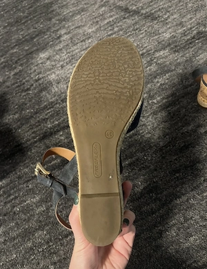 Blaue Keilabsatzsandalen Bild 3