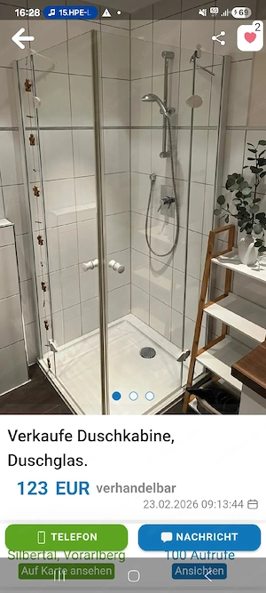 Hüppe Duschkabine sehr guter Zustand 