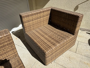Rattan Sitzgruppe (2 Sitze und eine Ablage) Abholort 6800 Bild 3