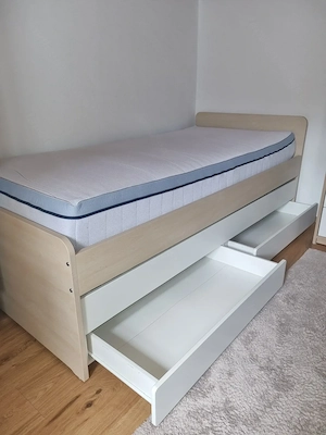 IKEA Bett mit Schubladen 200x90cm Bild 2