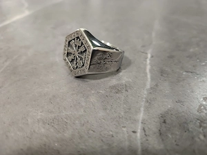 Massiver Wikinger Ring 316L Edelstahl Bild 3