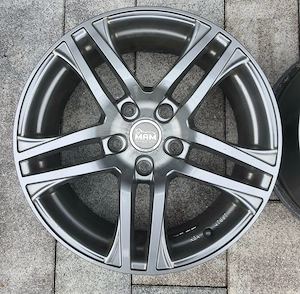 4x MAM RS2 Alufelgen 17 Zoll - 7.5Jx17 - LK 5x120 - Grau Glänzend   Nickel Optik 225 50 R17 Bild 2