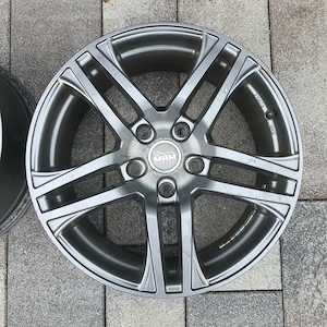 4x MAM RS2 Alufelgen 17 Zoll - 7.5Jx17 - LK 5x120 - Grau Glänzend   Nickel Optik 225 50 R17 Bild 5