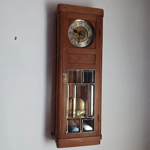 Gmundner keramik, Pendel Uhr 1910 Bild 5